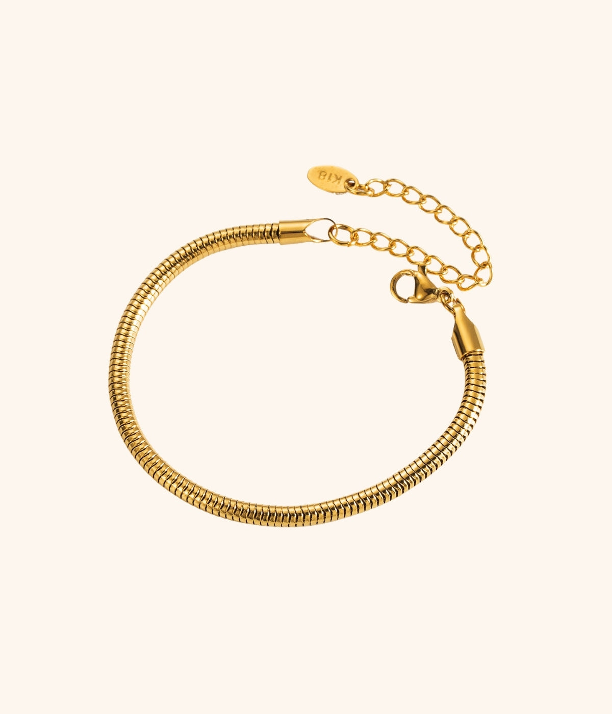 Sleek Armband rund 3,2mm gold