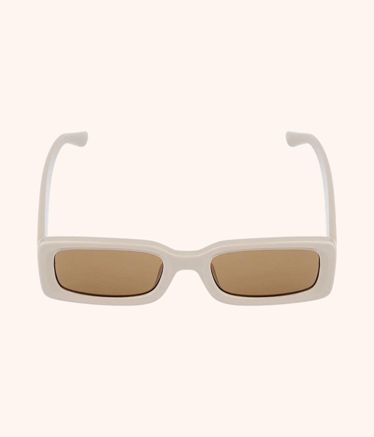 beigefarbene Sonnenbrille Modern Frontansicht