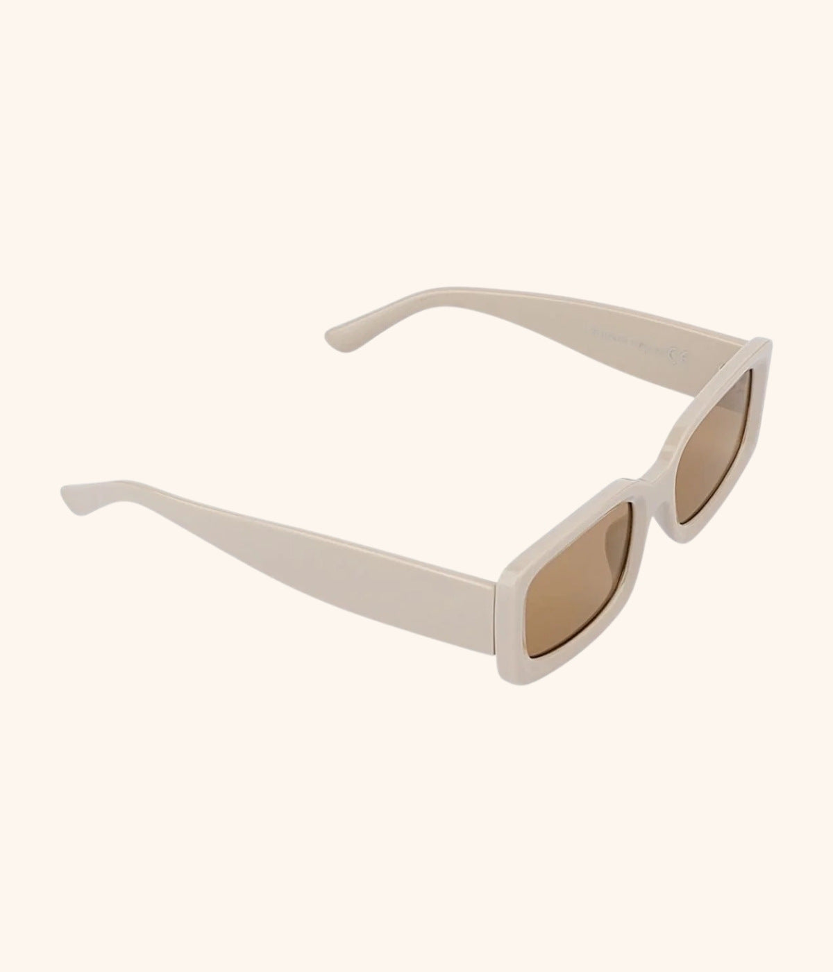 beigefarbene Sonnenbrille Modern Seitenansicht