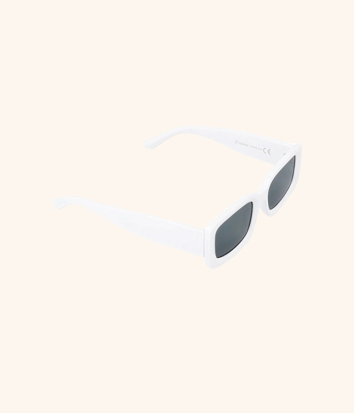 weiße Sonnenbrille Modern Seitenansicht