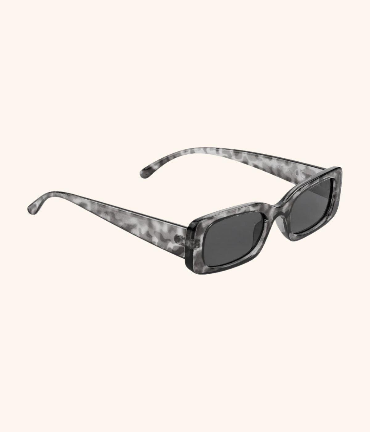 schwarz graue Sonnenbrille Transparent Seitenansicht
